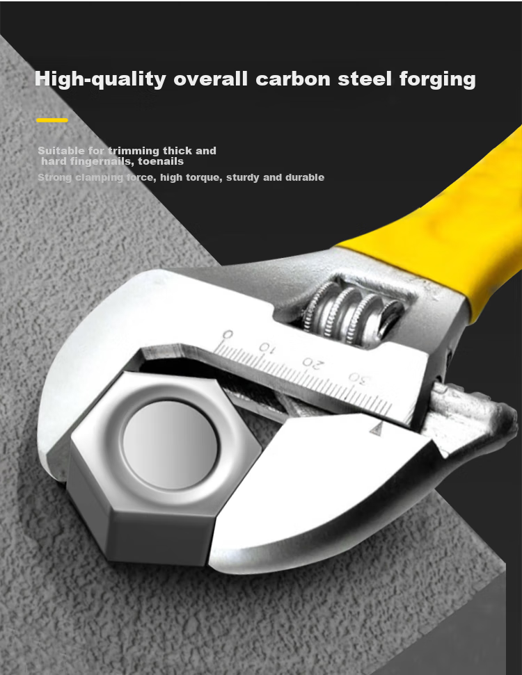 STANLEY B Series Plastic-Coated Handle Adjustable Wide-Mouth Multi-Function Wrench 4"/100mm STAD01004-23 4