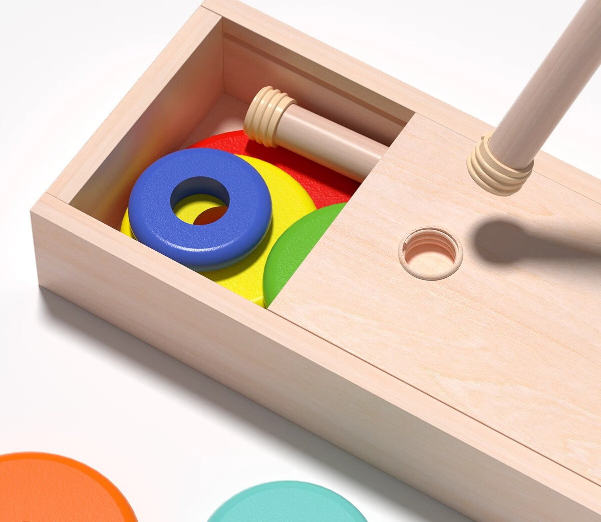 Xiaowandou, Hanoi Tower for Primary School Students, 8-Tier Competition-Specific Eight-Level, Kindergarten And Primary School Children's Educational Puzzle Toy for Cognitive Training 10