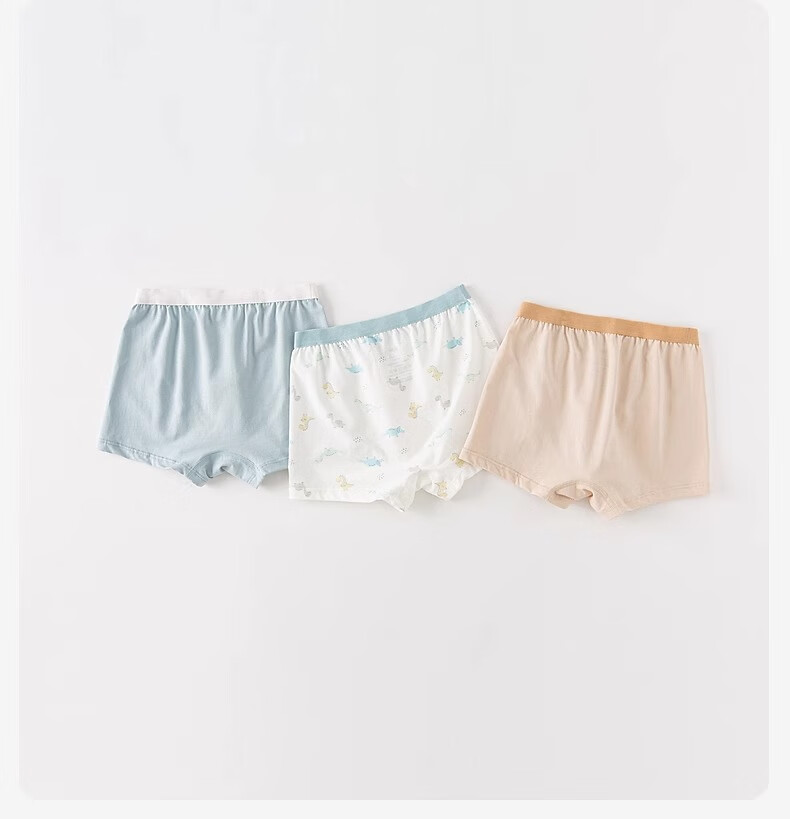 DAVE & BELLA [Set of Three] Boys' Modal Boxer Briefs Children's Boxer Shorts for Older Kids No Wedgie 8