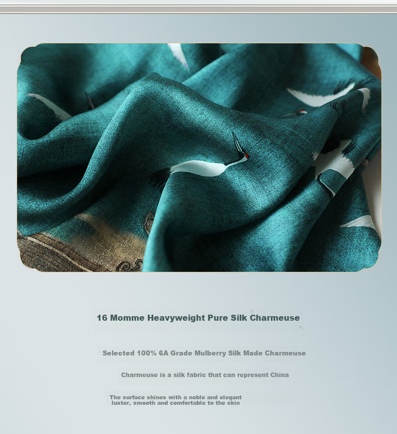 Hangsilu Silk Scarf for Women, Chinese Style Square Scarf, Mulberry Silk Shawl, High-End Birthday Gift, Mid-Autumn Festival Present for Mom And Elders 3