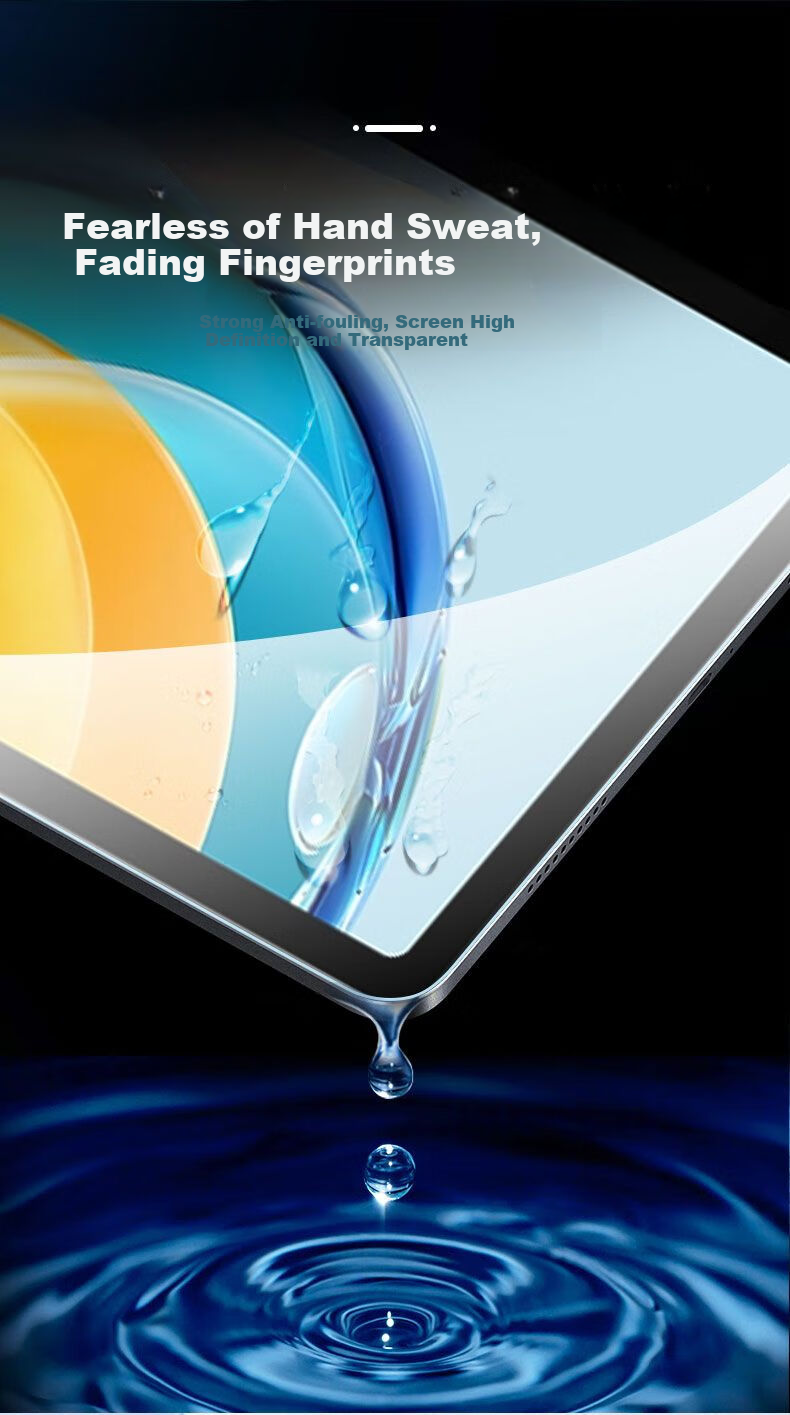 HBOALG Tempered Glass Screen Protector for Huawei MatePad Pro, 11-Inch Tablet Film, 2024 Model Tablet Protective Film, HD Anti-Drop Anti-Fingerprint Full-Screen Coverage Glass Film 7