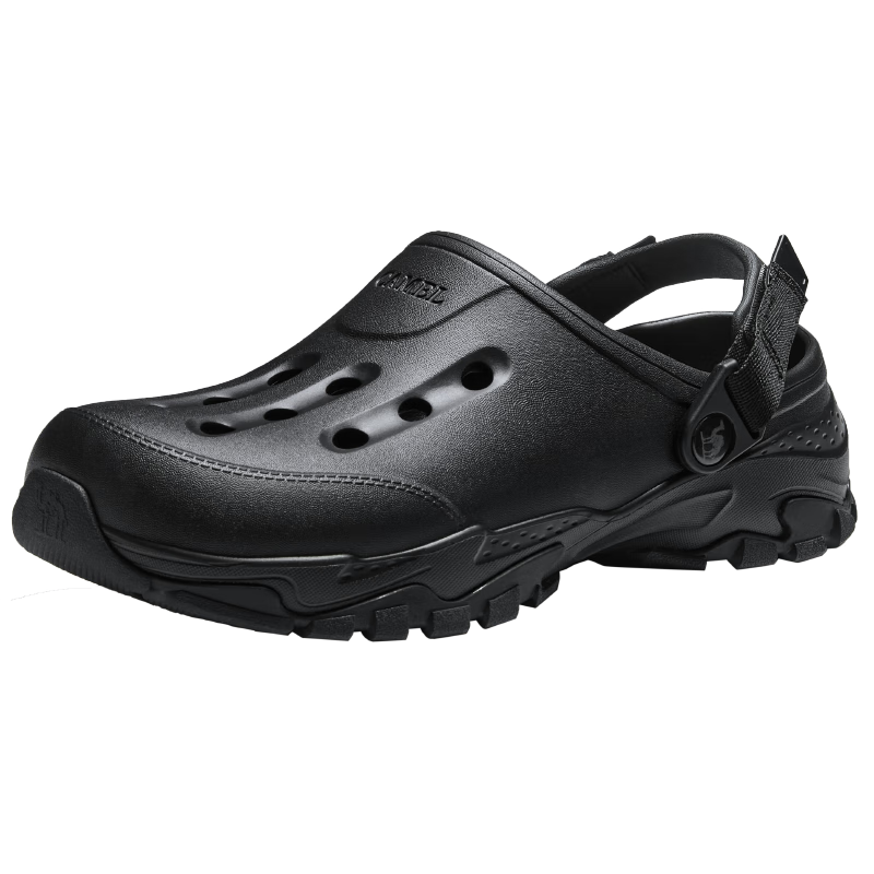CAMEL Soft Cushioning Two-Way Thick-Soled Mountain Outdoor Sandals Breathable Men's Hole Shoes G15M776029 Black 42