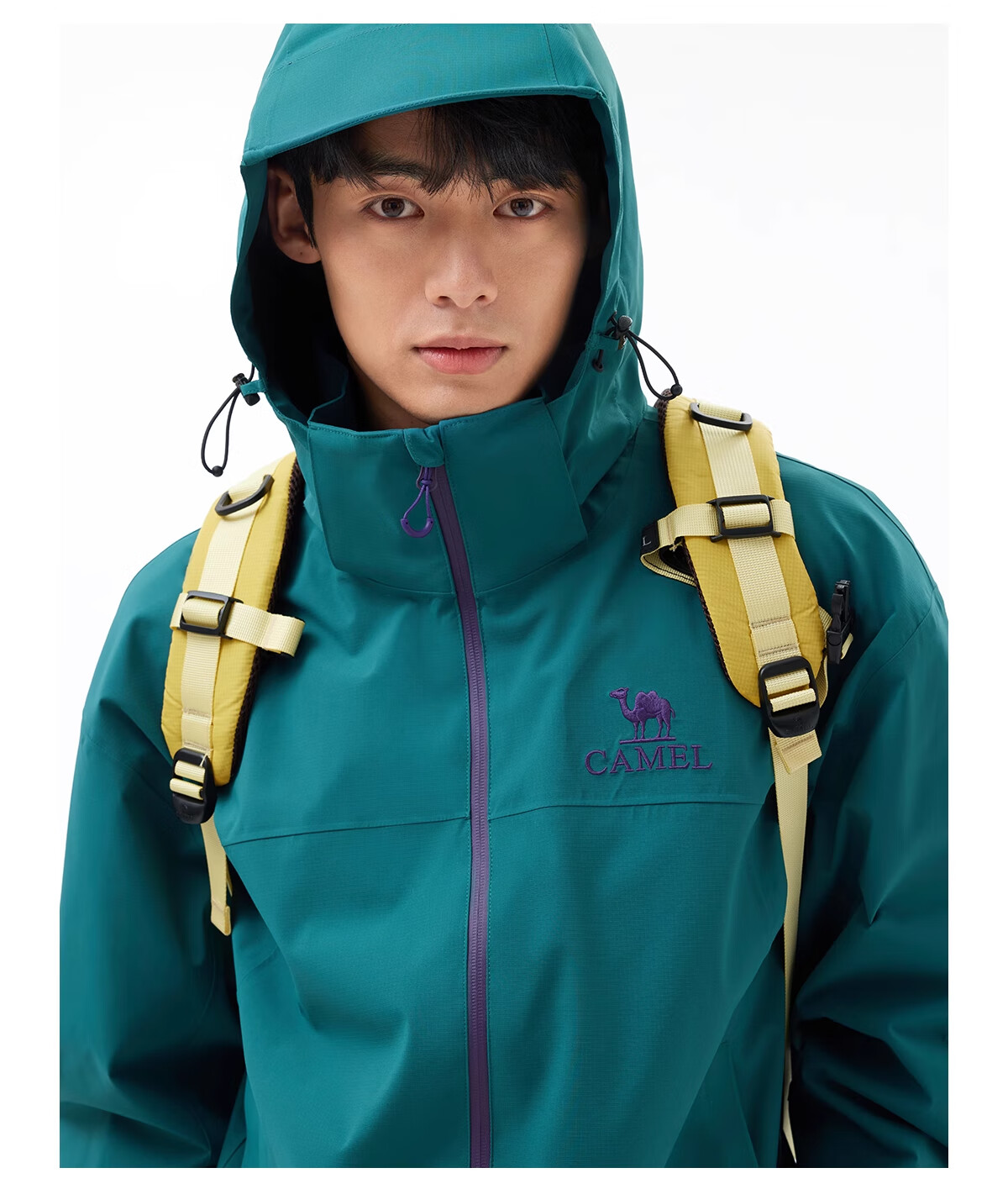 CAMEL Outdoor Jacket, Triple Protection, Men's And Women's Wear, Short Style Coat, Loose-Fitting, Breathable, Windproof, Waterproof, Casual Outerwear, G076XXXL 6