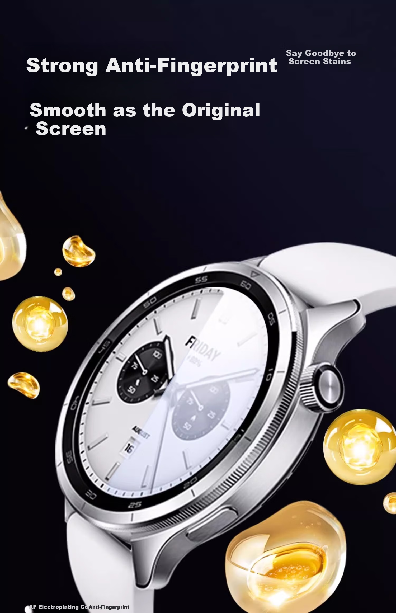 Iboann Screen Protector for Xiaomi Watch S4, Tempered Glass Film for Watch S3, Full Coverage Protective Film for Xiaomi Watch, New Anti-Shatter Diamond Film, Accessories for Xiaomi Watch 5