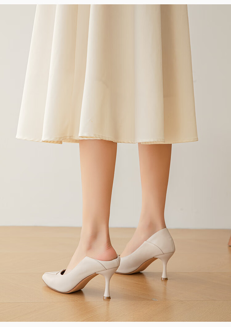 Dusto High Heels for Women, Spring Thin Heel 2026 New French Pointed Toe Shoes, Elegant to Match Dresses, Sophisticated High Heels Pumps 5