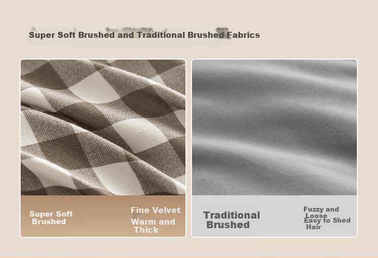 JD Original Puffy Warm Plaid Fiber Comforter, 100% Virgin Fiber Quilt, Spring And Autumn Class A Warm Duvet Insert, Brown, 2x2.3m 5