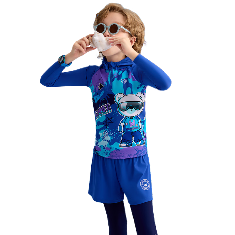 WATERTIME / Shuichuan Children's Swimwear for Boys, New Style Long-Sleeve And Long Pants, Diving Hot Spring Warm Quick-Dry Sun Protection Suit