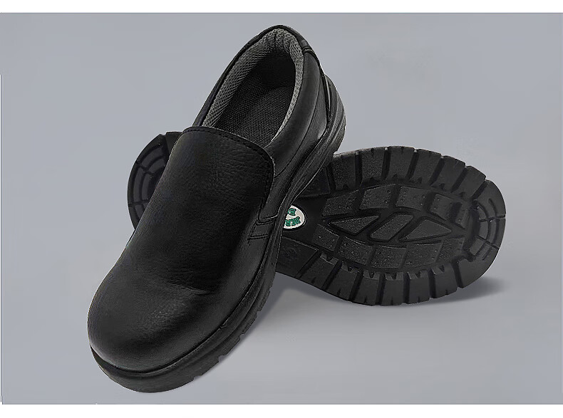 Mulang Anti-Static Safety Shoes Steel Toe Dust-Free Shoes Food Factory Electronic Workshop Professional Non-Slip Work Shoes White Size 42 18