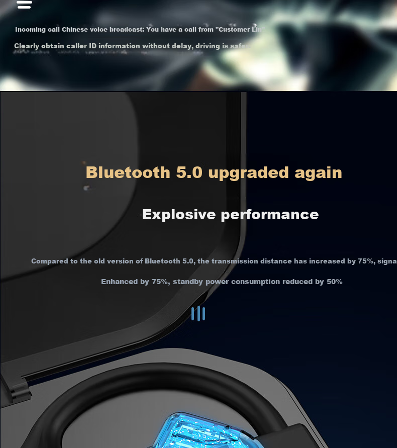 Guiyin B1 Wireless Bluetooth Headphones, New Over-Ear Design with Noise Cancellation, Dual Replaceable Batteries, In-Ear Style with Long Standby Time, Suitable for Running, Compatible with Huawei, Apple, OPPO, Xiaomi, Vivo 14