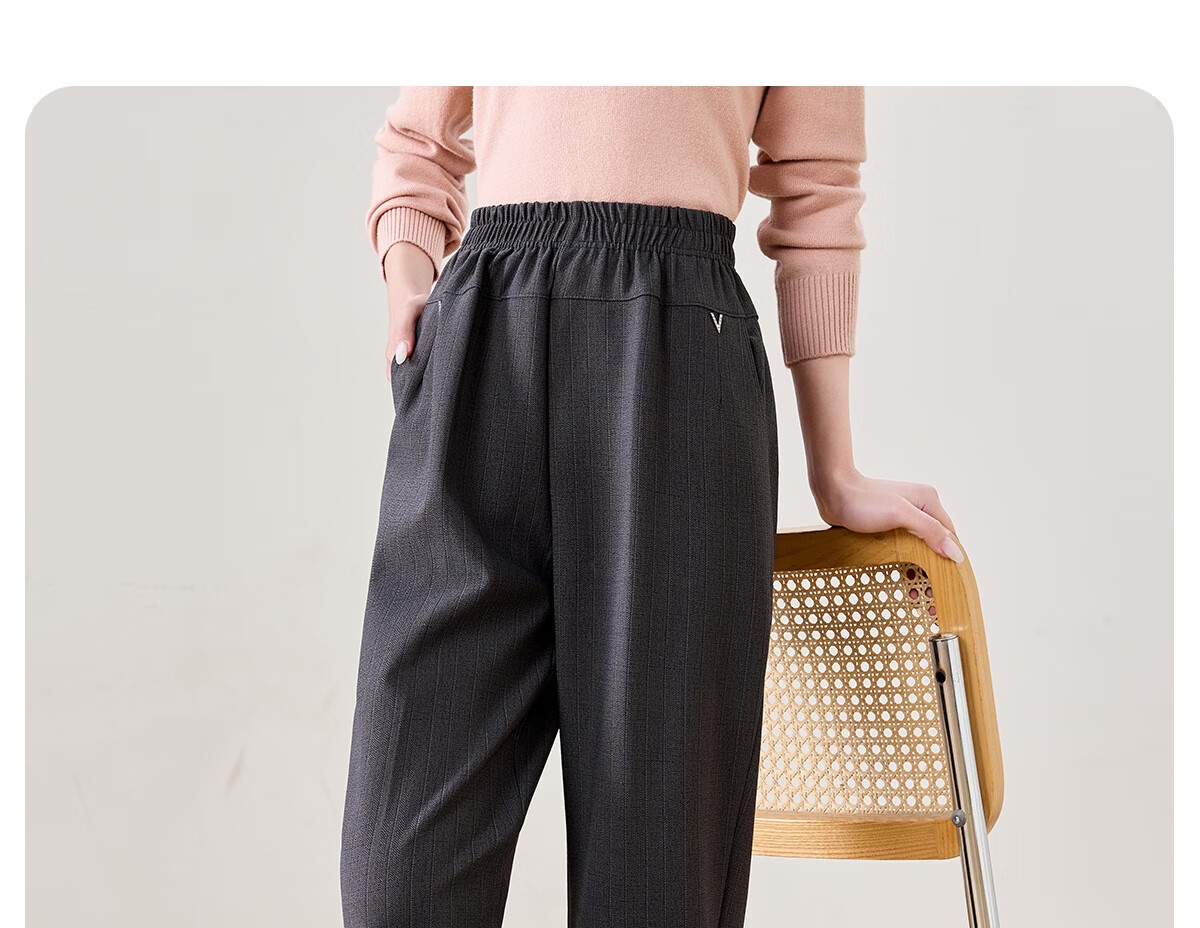 YUZHAOLIN Middle-aged and Elderly Women's Spring and Autumn Long Pants Casual Pants for Moms Y51X060 11