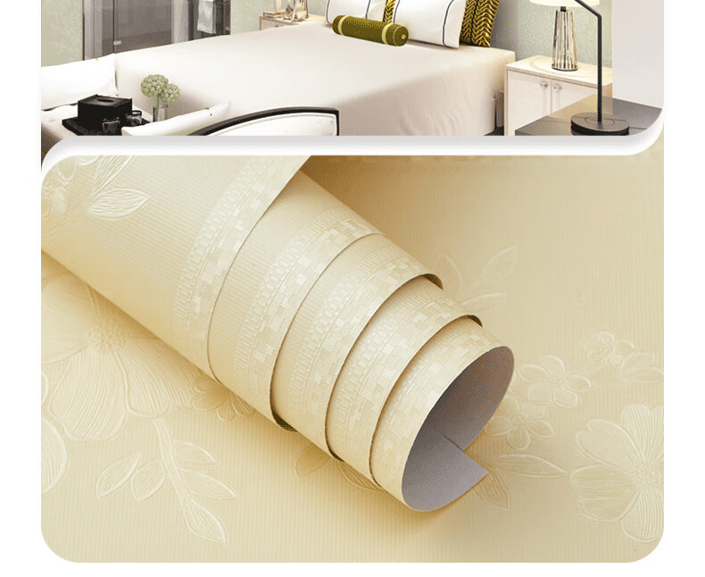 Oumai Self-Adhesive Thickened Pink Vine Wallpaper 0.6x3m Waterproof Bedroom Kids Dormitory Decoration Renovation Sticker 2
