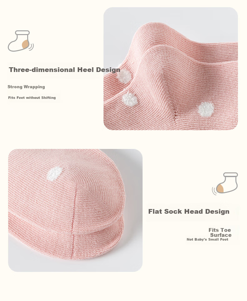 Caramella Spring And Summer Children's Socks, Girls' Mid-Calf Socks, Cartoon Cute Xinjiang Cotton Soft Comfortable Baby Floor Socks 7