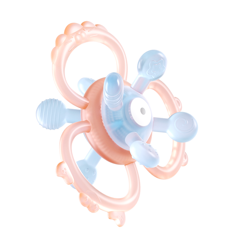 Beedoll Teething Toy, Hand Grasping Ball, Oral Stage, 0-3 Months, Grip Training