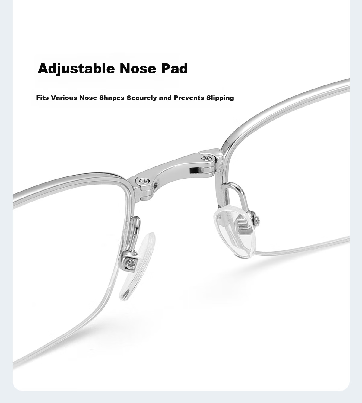 ZIPPO American Folding Portable Reading Glasses with Imported Lenses, High Definition Anti-Blue Light Glasses for Men And Women, Model 8104 Waist Bag Glasses, 200 Degrees 8