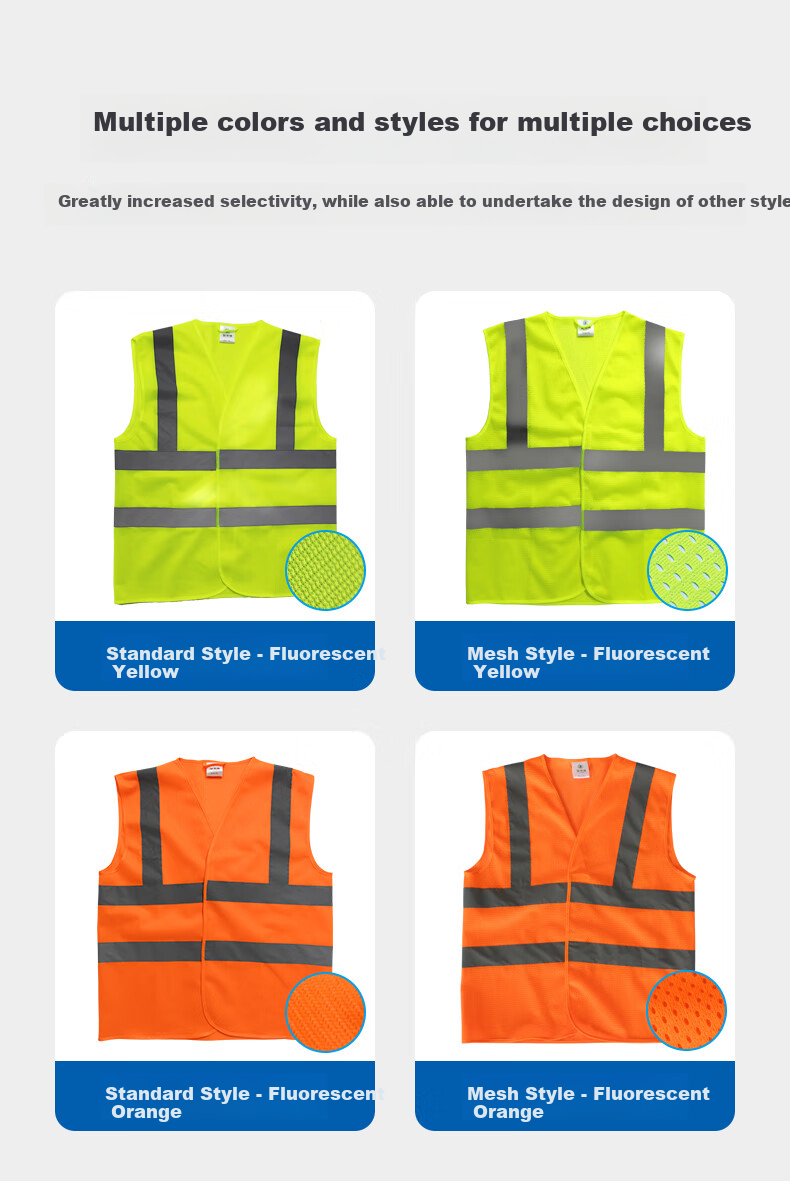 Aiwomu Outdoor Work Construction Site Reflective Vest, Building And Landscaping Construction Sanitation Traffic Printed Reflective Vest, Standard Style Fluorescent Orange XL 10