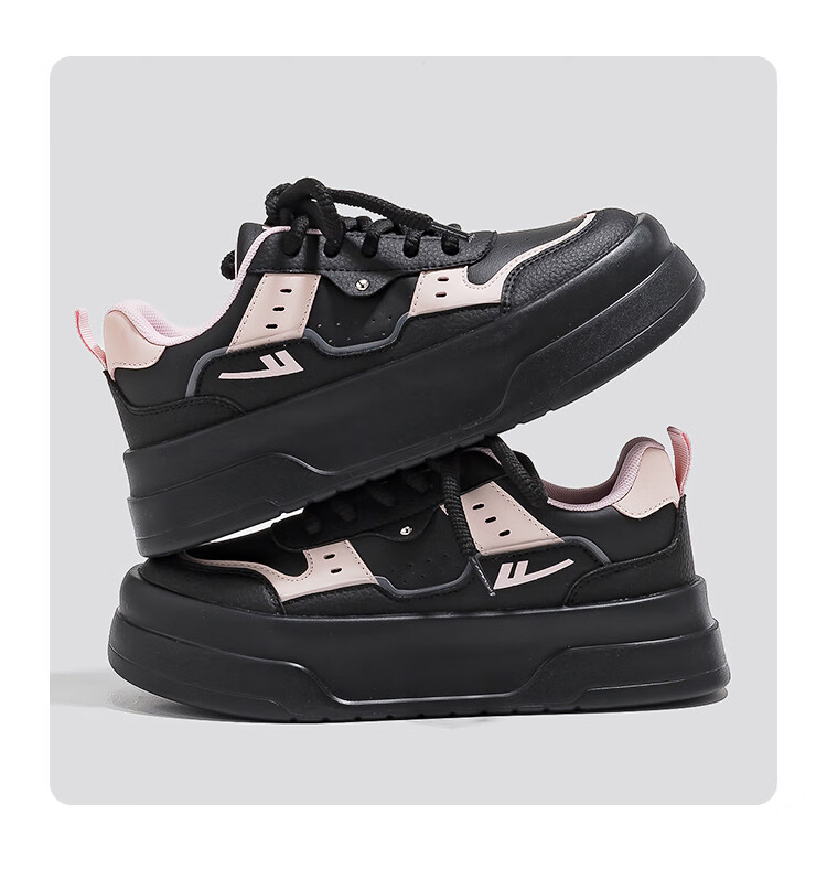 Warrior Official Women's Casual Shoes 2026 Spring New Versatile Height-Increasing Sneakers Beige 38 (240mm) 14
