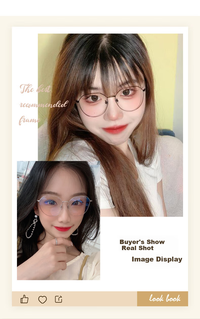 LOHO Unisex Ultra-Light Anti-Blue Light And Radiation Protection Glasses, Blue Light Blocking Non-Prescription Eye Protection, Fashionable Frame LHF006 3