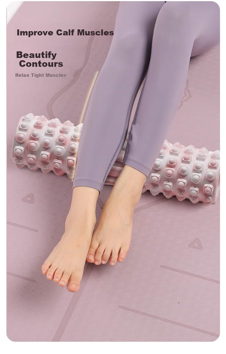 Duweike Foam Roller Yoga Column Massage Stick for Muscle Relaxation And Leg Massage, Fitness Equipment with Gradient Pink, 45cm 7