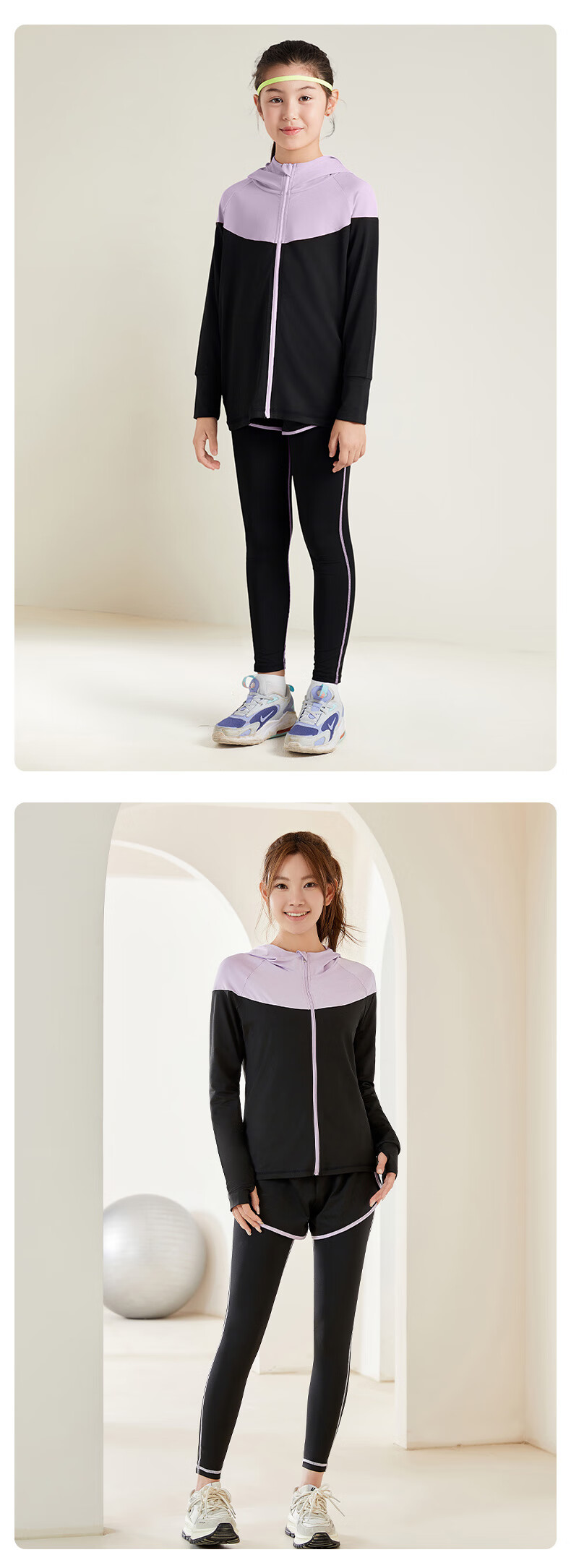 FANDIMU [Children's Sports Set], High-Elastic Breathable Running Yoga Badminton Basketball Soccer Training Clothes, Cycling Hiking 11