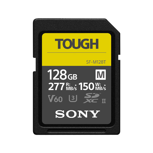 SONY 128GB SD Memory Card SF-M128T/T1 M Series TOUGH Triple Protection Specification U3 V60 Read Speed up to 277MB/s UHS-II Camera Memory Card