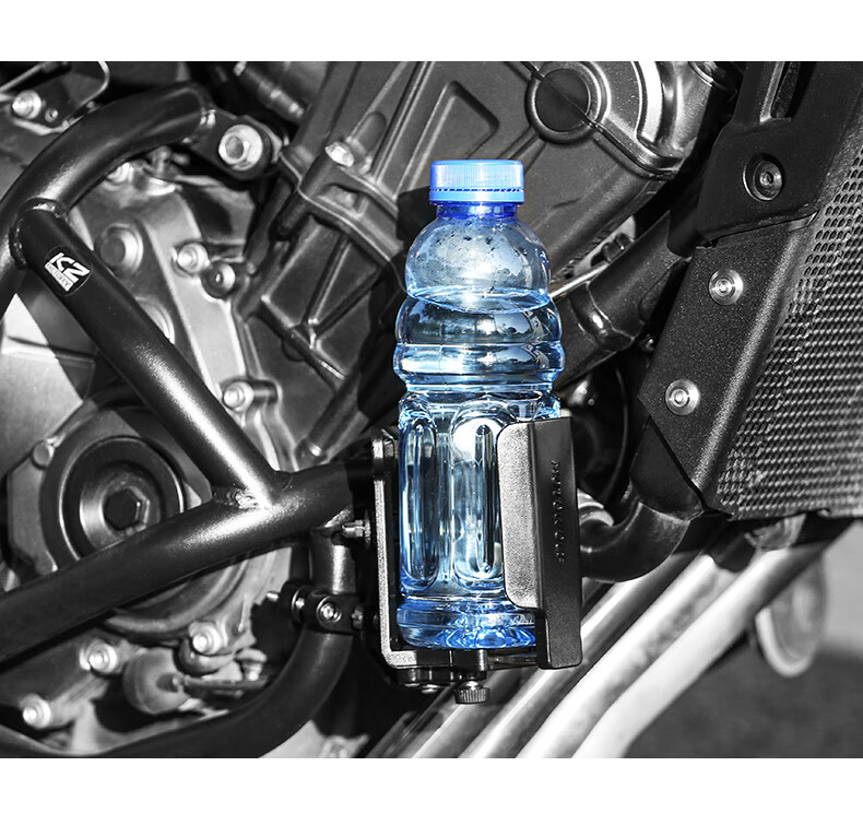 MOTOWOLF Motorcycle Cup Holder, Aluminum Alloy Riding Bumper Mounting Bracket, Electric Bike Bicycle Water Bottle Holder 12