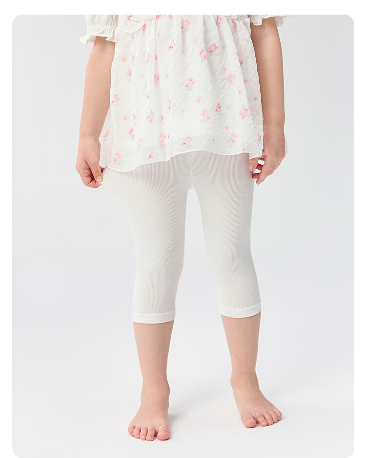 BALABALA Girls' Leggings, Children's Pants, Three-Quarter Shorts, Toddler Pants, Moisture-Wicking, Breathable, Skin-Friendly, 208225170001 10