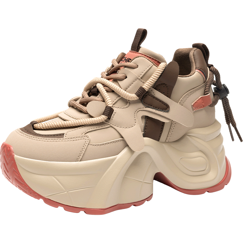 ZHR Chunky Dad Sneakers for Women, Height-Increasing Versatile Shoes, Comfortable Casual Shoes for Petite Women [Instant Height Increase by 9cm]