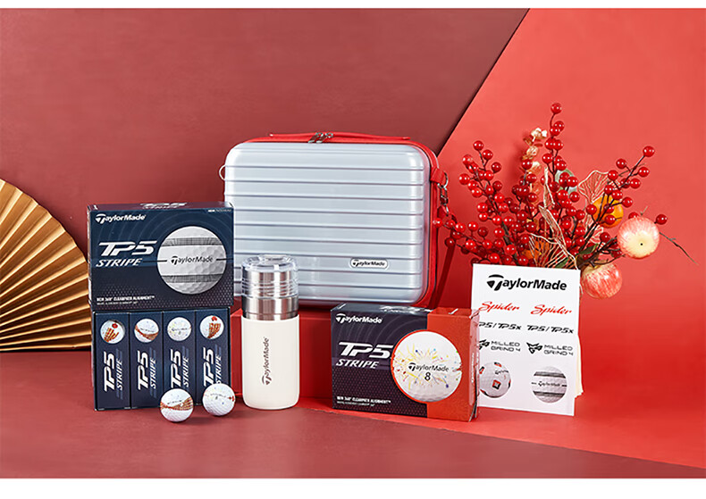 Taylormade TP5/TP5X Golf Balls, Five-Layer 24-Ball Limited Edition Gift Box, Birthday Present, Gift Set 8
