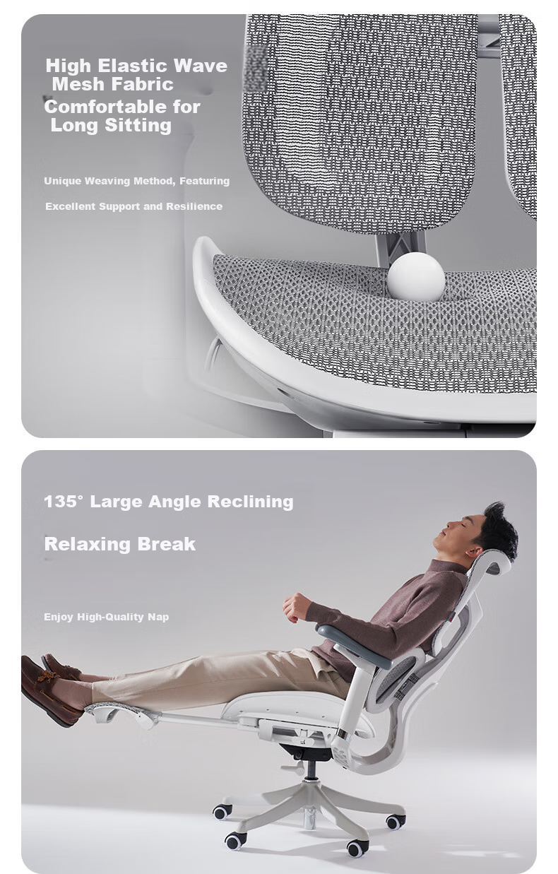 SIHOO S100 Ergonomic Chair, Computer Chair, Lumbar Support Office Chair, Ergonomic Seat, Gaming Chair with Integrated Headrest 17