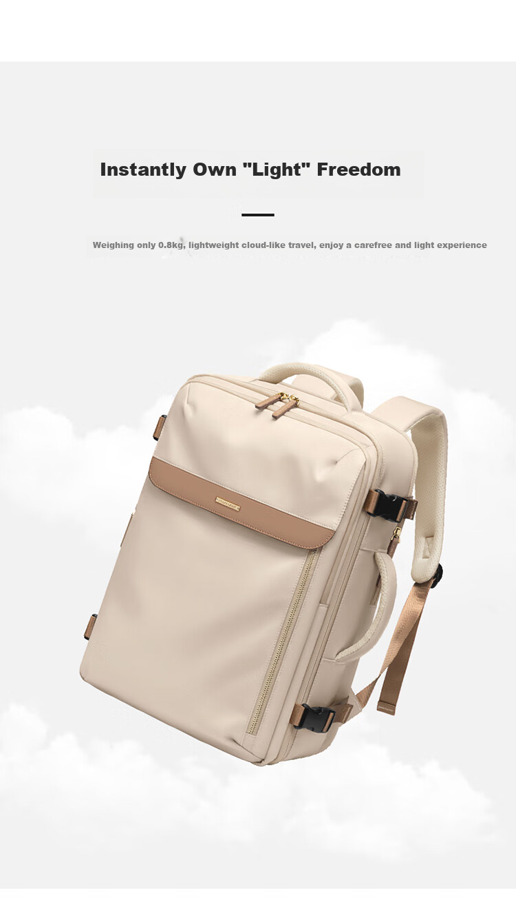 POLO Backpack for Women, Travel Luggage, Large Capacity Suitcase, 17.3-Inch Laptop Bag, Business Trip Travel Bag, Carry-On Approved 13