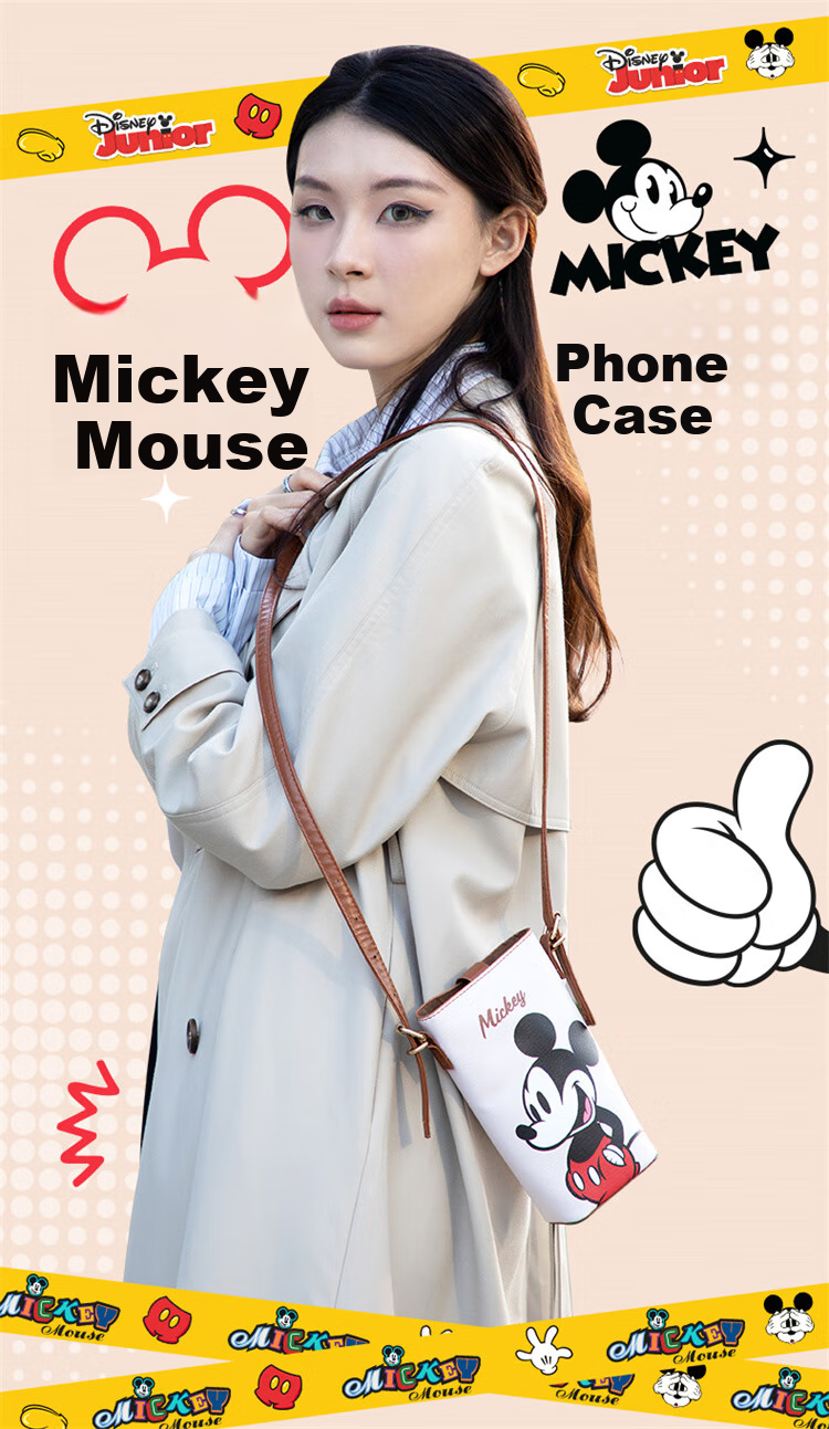 Disney Donald Duck Phone Bag Crossbody Bag for Women, Mini Bucket Bag, Birthday Gift for Wome 3