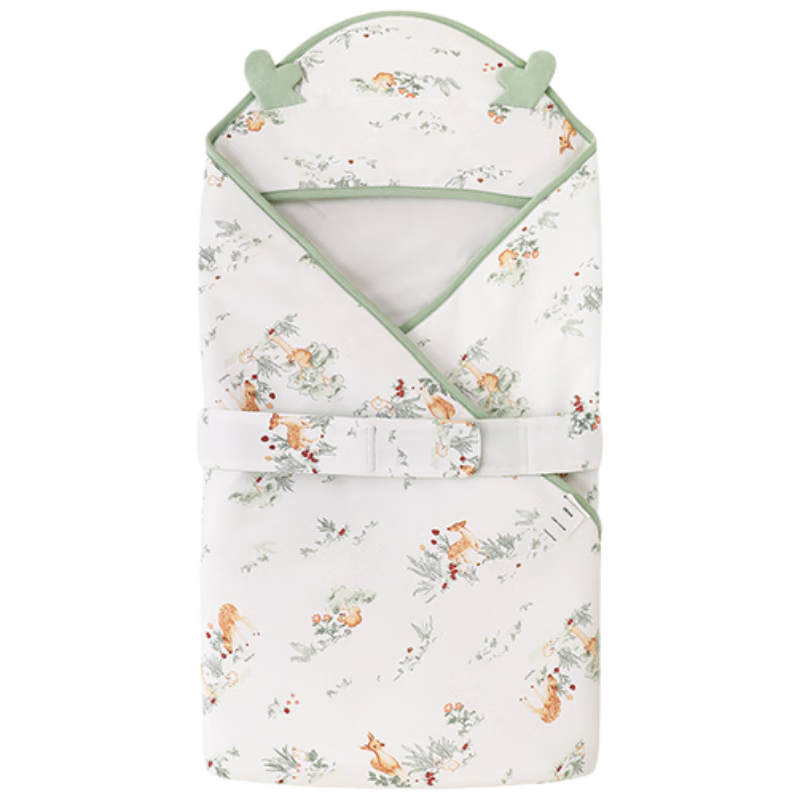 YEEHOO Baby Swaddle Blanket, Maternity Ward Swaddling Cloth, Newborn Anti-Startle Wrap, All Seasons, Chunxunshan Ye 90*90CM