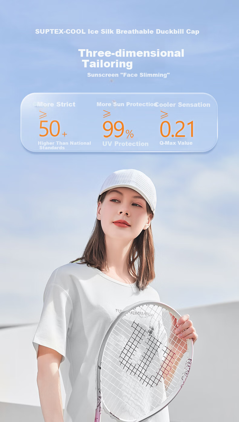 UV100 Cool-Feeling Baseball Cap for Men And Women, Lightweight Breathable UV Protection Ice Silk Sun Hat 22344 Dark Night Black 2