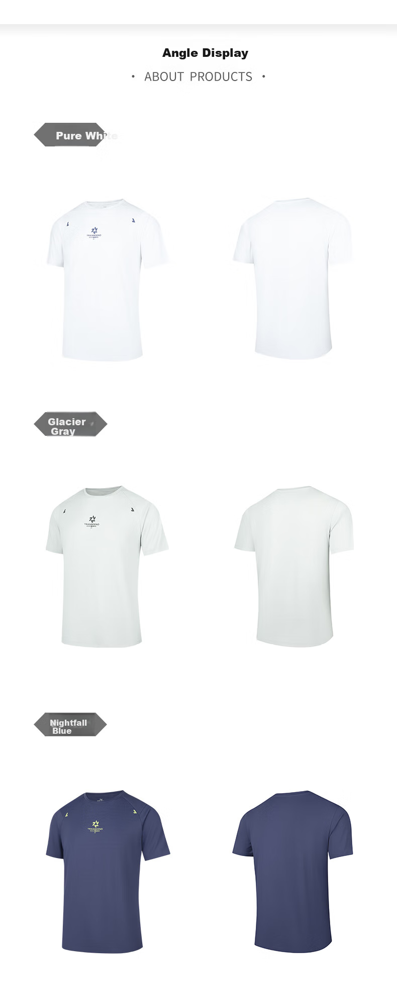 361° Men's Short-Sleeve T-Shirt, Summer Quick-Dry Sportswear, Casual Running Fitness Loose Top, Half Sleeve, 652524130-1 29