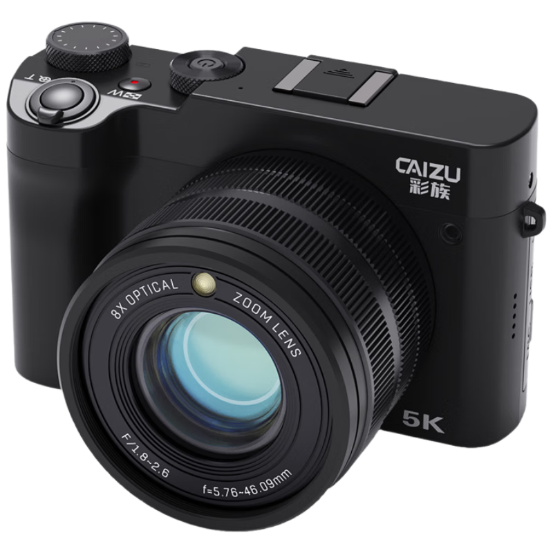 CAIZU C19 True 8x Optical Zoom Front and Rear Dual Camera Digital Camera 5K Recording Mirrorless Domestic HiSilicon Chip Lens Ring Variable Screen Touch Focus No Memory Card