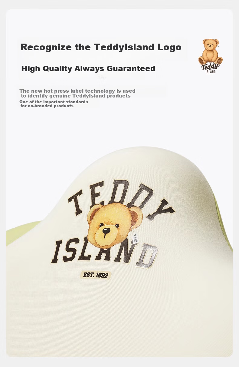 HELLOLEIBOO [Teddy Love Lan Collaboration] Car Lumbar Support Cushion, Seat Backrest Pad, Neck Pillow for In-Car Use 12