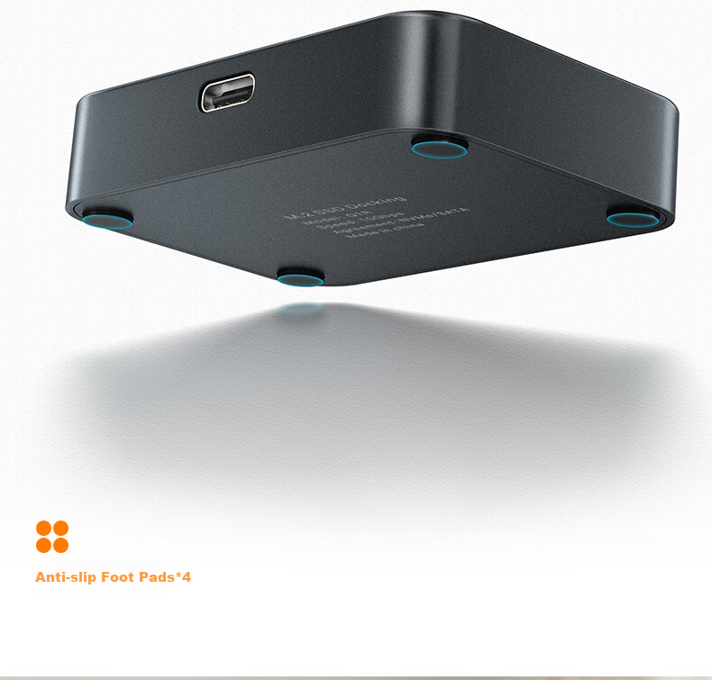 Mihu M.2 SSD Enclosure Base, M2 External Hard Drive Enclosure, NVMe Protocol M2 to USB/Type-C External Box Q1N 17