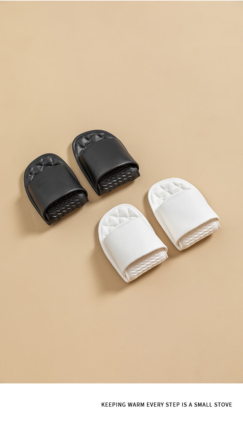 GUOLUOFEI Portable Folding Slippers for Travel, Couples, Outdoor Use, Summer, Bathroom, Shower Room, Indoor Sandals, White, Size M 15