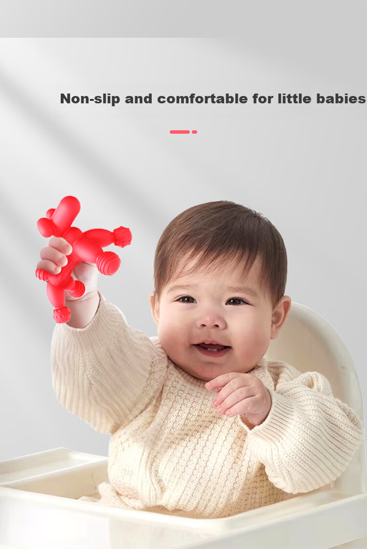 DOCTOR MA Baby Teether Mushroom-Shaped Teether Toy, Anti-Thumb Sucking Teether, Balloon Dog Desig 8