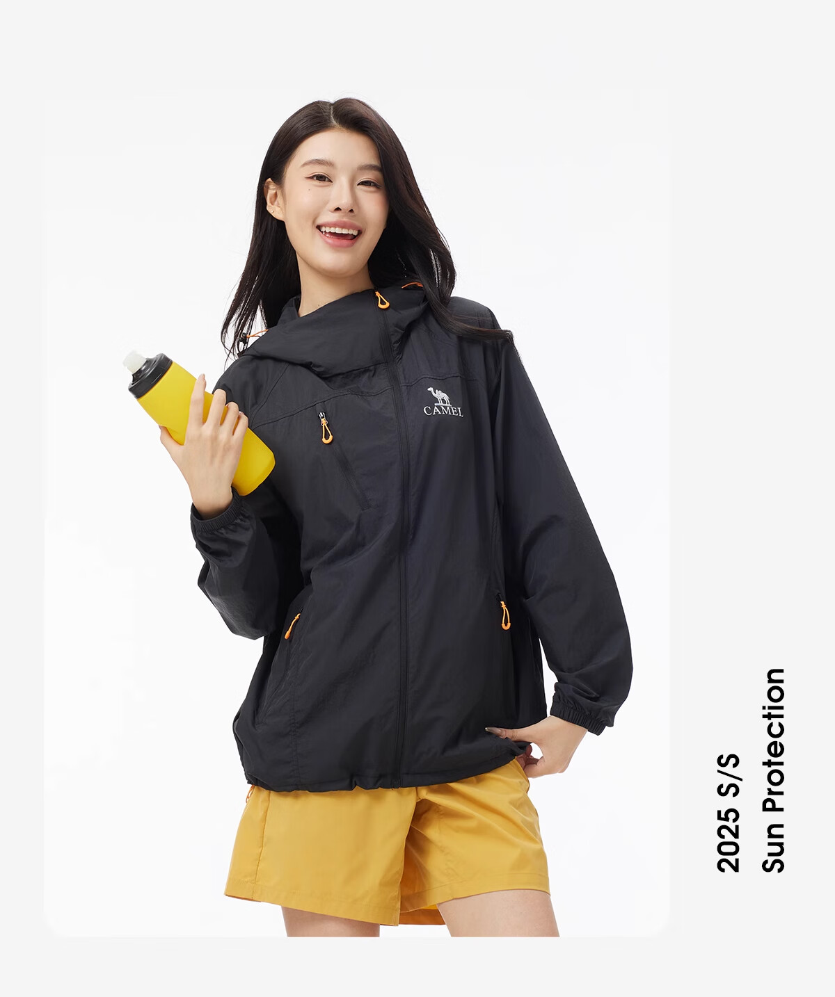 CAMEL Mukguang Outdoor Original Yarn Sun Protection Jacket Unisex 2025 Summer UV Protection Lightweight Breathable Coat L 28