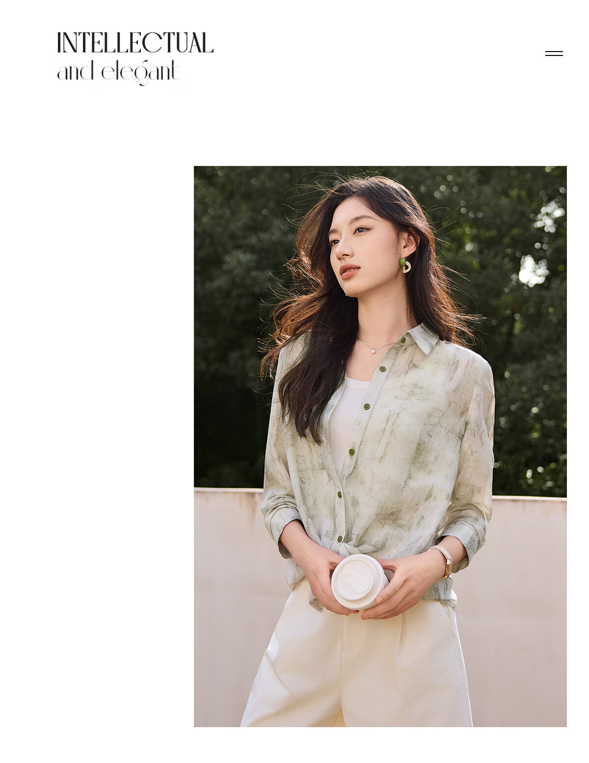 Chushen Spring And Summer Long-Sleeve Shirt for Women, Artistic Tie-Dye Printed Blouse Jacket Air Conditioning Shirt S52S020 Winter Light Green S 27