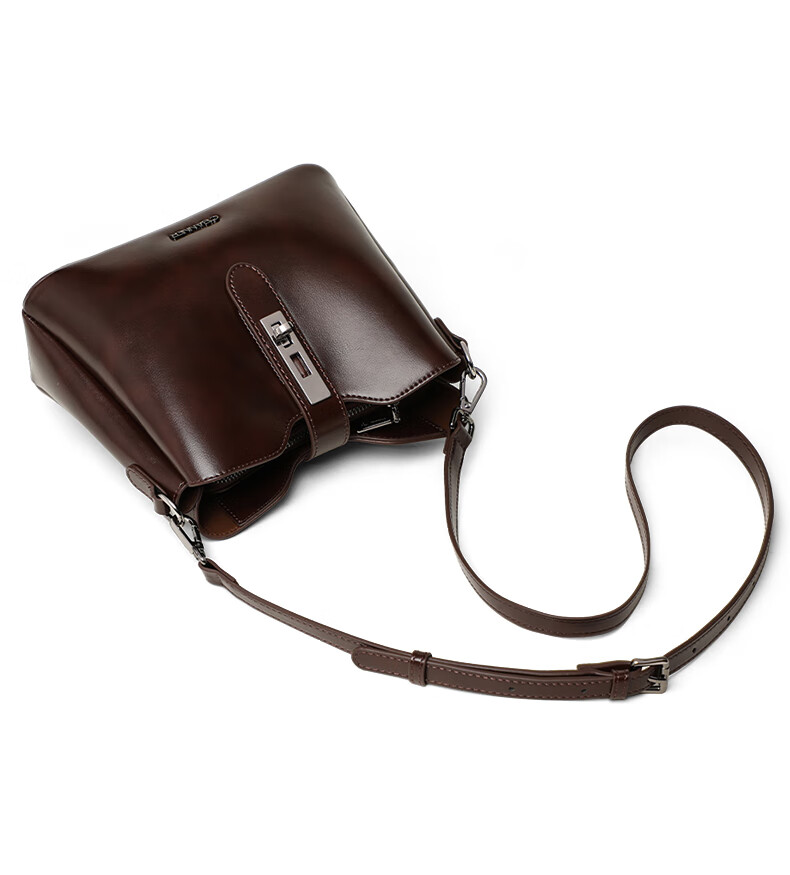C.BANNER Leather Handbag, Women's Bucket Bag, Soft Leather Shoulder Crossbody Bag, Light Luxury Birthday Mother's Day Gift, Practical Present for Mom 10