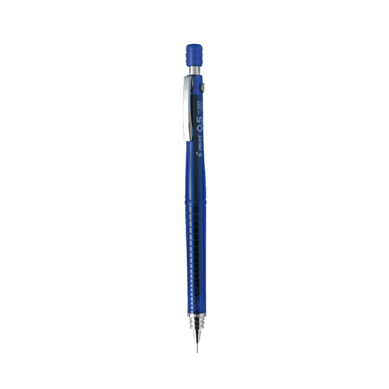 PILOT Mechanical Pencil for Primary School Students And Children, Mechanical Pencil for Sketching, Ergonomic Push-Button Non-Sharpening Pencil, Original Imported with Eraser Tip H-325 0.5mm Bright Blue