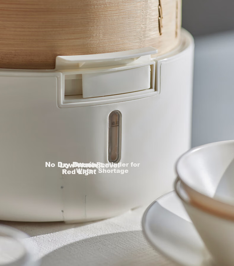 Olayks Steamer Bamboo And Wood Steaming Pot Electric Steamer Multi-Functional Breakfast Machine for Home Use Quick Heating No-Drip Timer Adjustable Temperature Upgrade Version 2-Layer 20