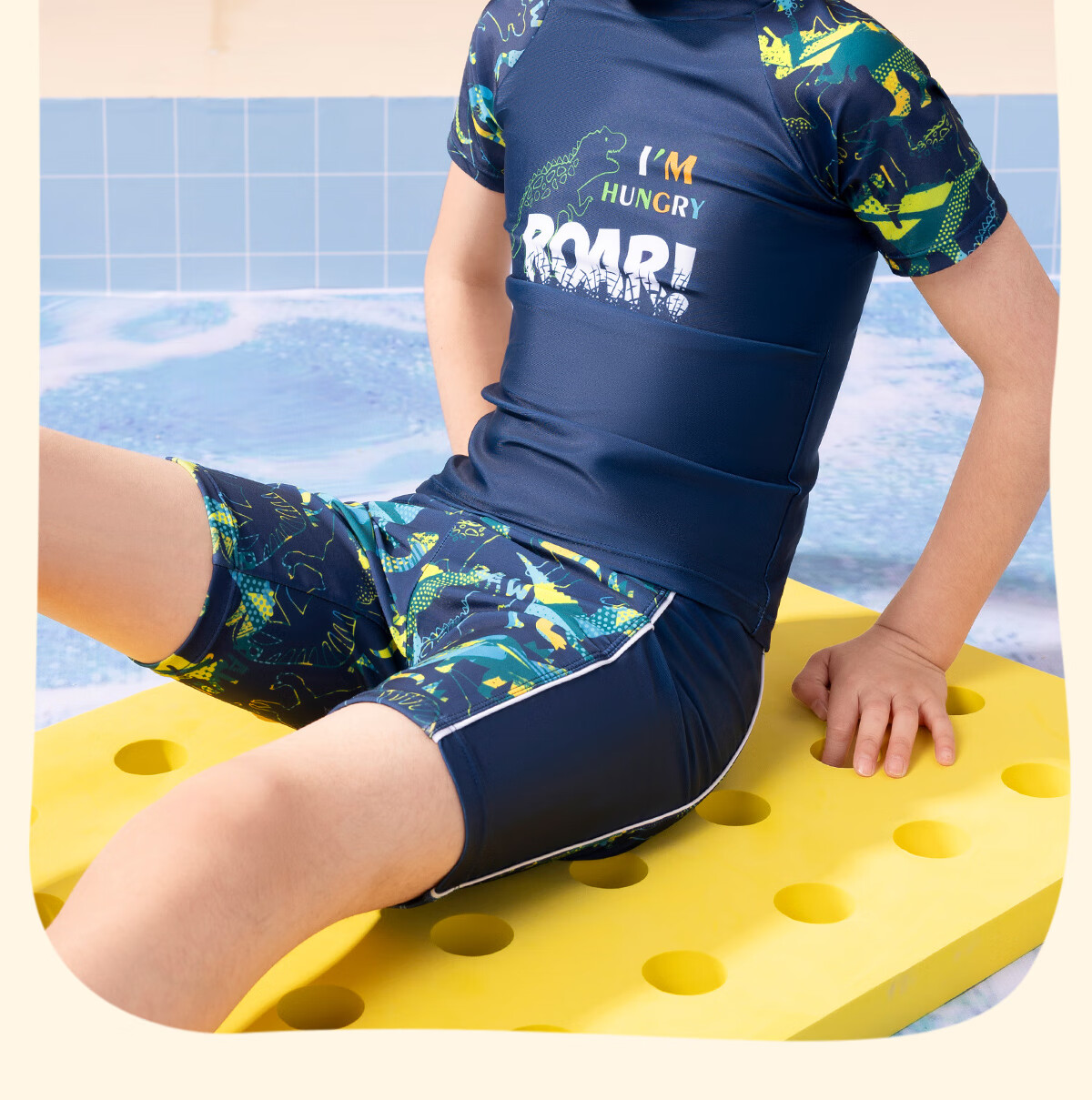 361° Children's Two-Piece Swimsuit, Baby Swimwear for Boys, Hot Spring Swimming Suit, Cartoon Cute Long-Sleeve Diving Suit 4