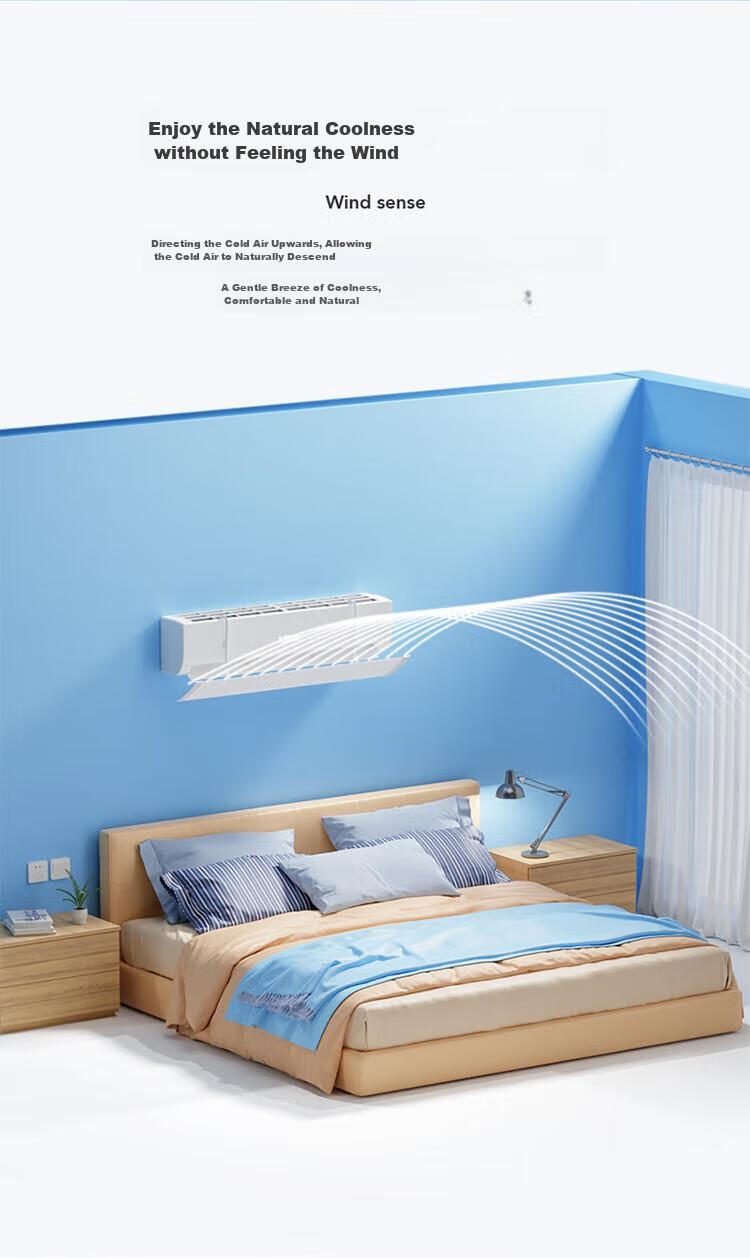 LYNN Air Conditioner Windshield, Filtered Anti-Direct Blowing Curtain, Negative Ion Filter, Efficient Antibacterial, Suitable for Postpartum Care 4