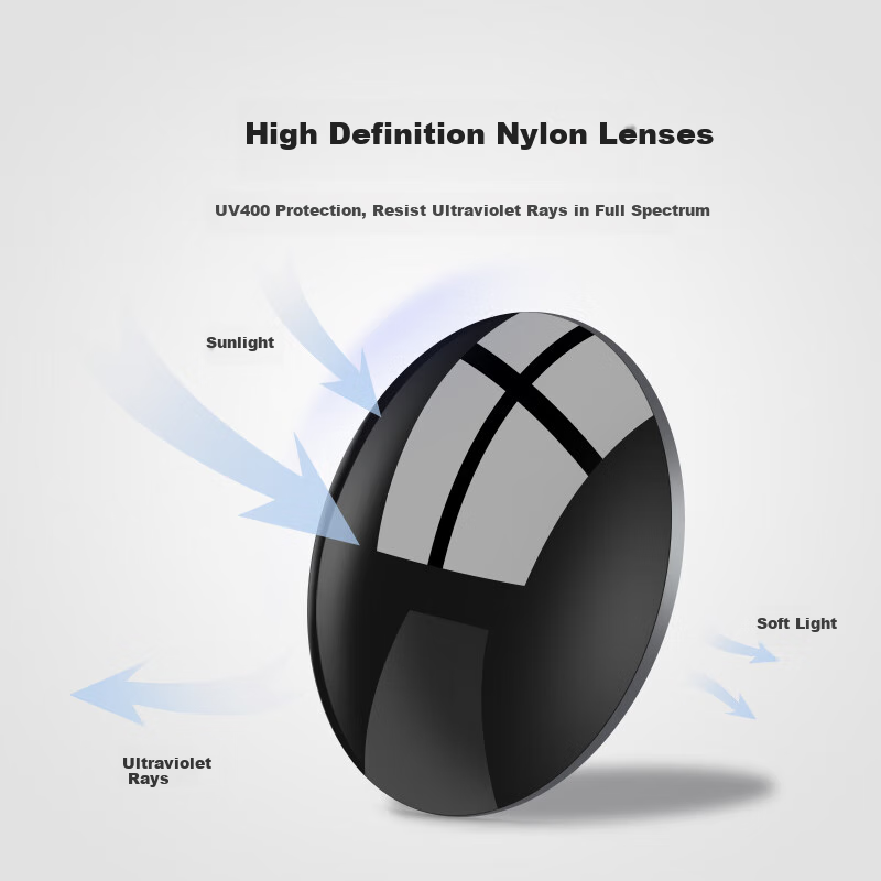 HLA Nylon Sunglasses, Fashionable Unisex Trendy Glasses, Driving Sun Protection Cat-Eye Sunglasses for School