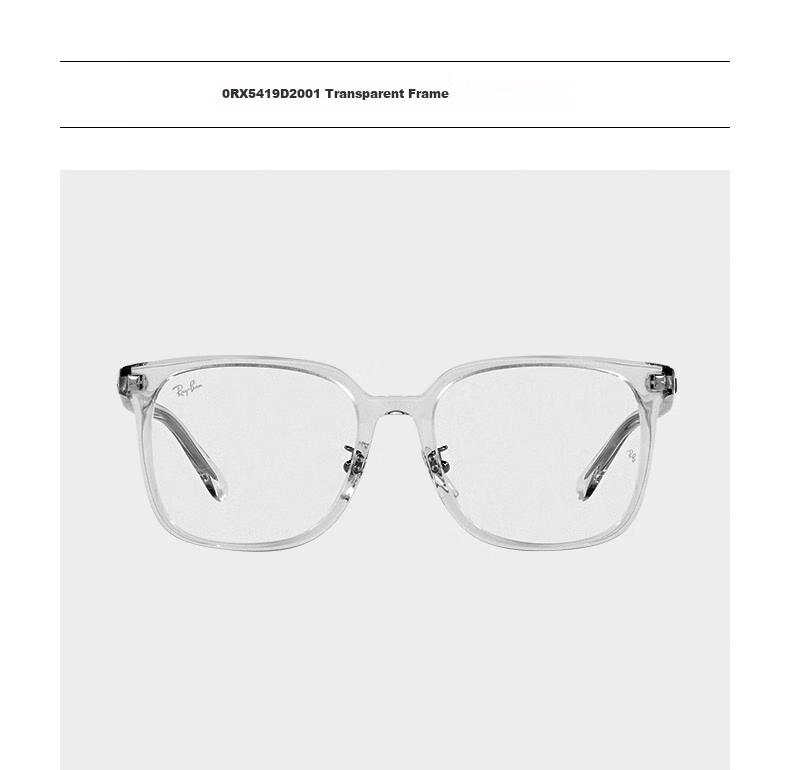 RayBan Optical Frame, Large Frame, Acetate Material, Myopia Glasses Frame, 0RX5419D, Gift 7