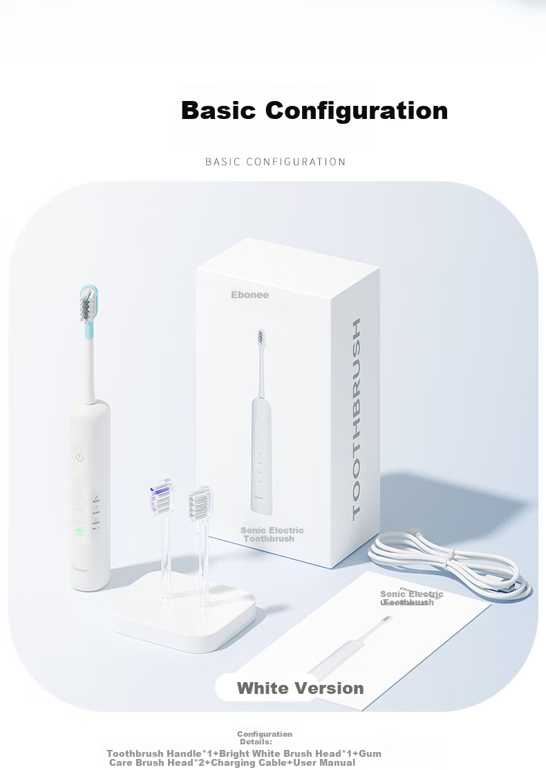 Ebonee Electric Toothbrush, Adult Couple Edition, Birthday Gift for Men And Women, Soft Bristles for Whitening, Dental Care Sonic Toothbrush, S7 Black Father's Day Gift 20