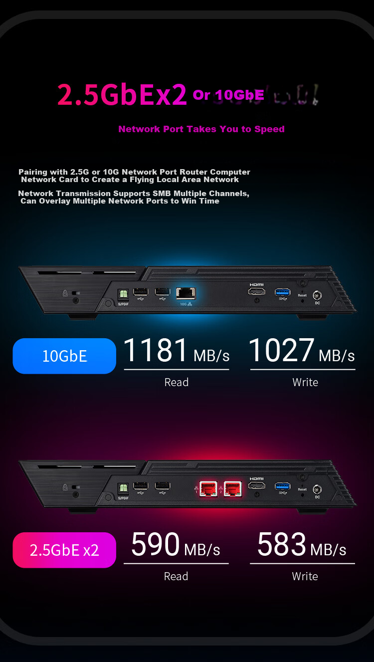 ASUS AS6702T 2-Bay Quad-Core Processor NAS Network Storage Home Private Cloud Server Personal Cloud with Dual 2.5G Ports (HDD Not Included) 4